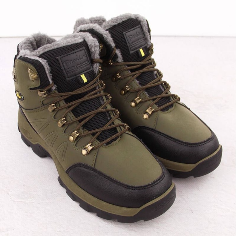 Botas de trekking forradas de pele Vanhorn, verdes 2
