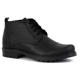 Botins masculinos de couro POLBUT 2119/2 pretos 1
