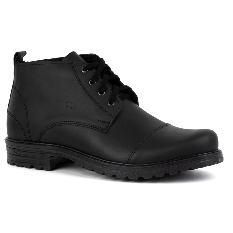 Botins masculinos de couro POLBUT 2119/2 pretos 1