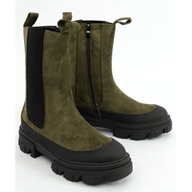 Botas altas Chelsea, isoladas, verdes 1