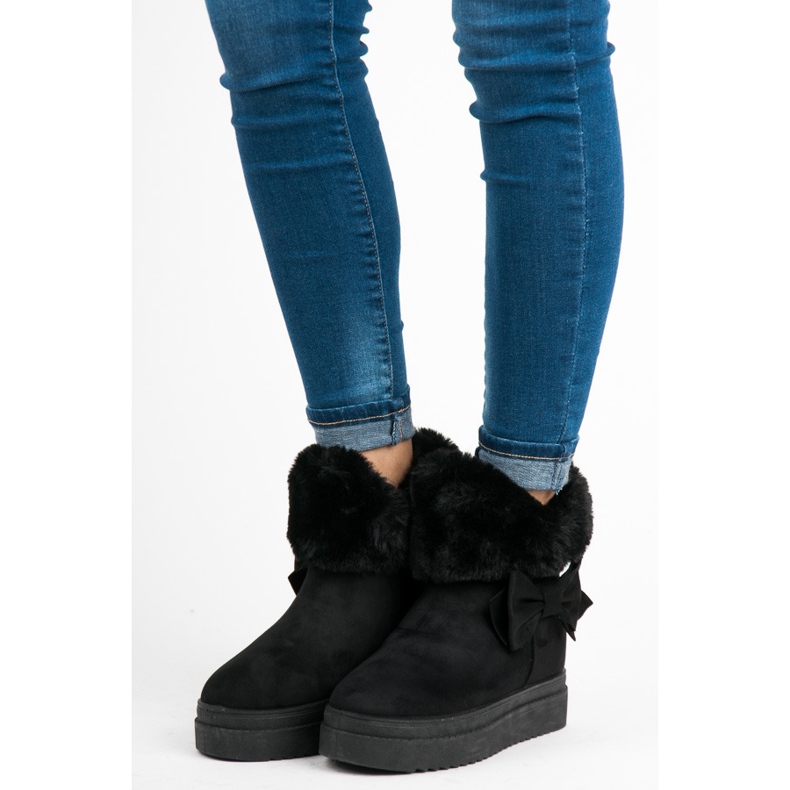 Vices Botas de neve na plataforma preto 1 Vices Botas de neve na plataforma preto 1