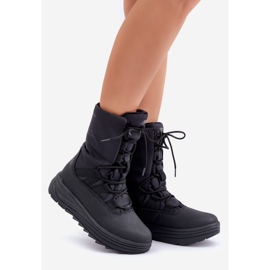 Botas de neve femininas Inua com isolamento Primaloft 4F 4FRAW24FSBSF012 pretas preto 1