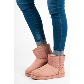 Botas de neve rosa 2