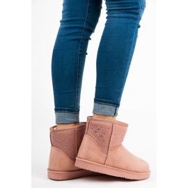 Botas de neve rosa 1
