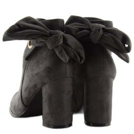 Cinza Botas de salto alto YBS1612 cinza 2