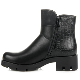 Groto Gogo Botas femininas com protetor preto 1