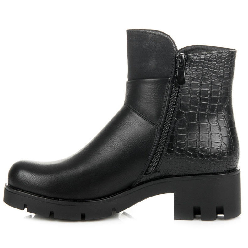 Groto Gogo Botas femininas com protetor preto 1