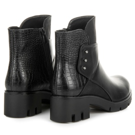 Groto Gogo Botas femininas com protetor preto 2