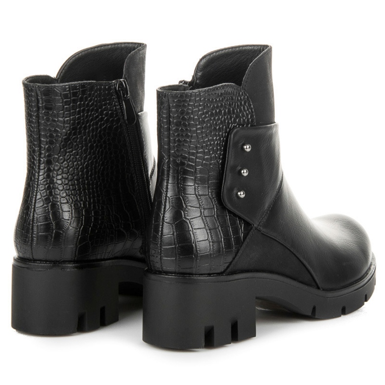 Groto Gogo Botas femininas com protetor preto 2