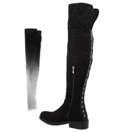 Botas pretas para mulher AE63P Preto 2