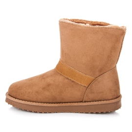 Botas de neve com fivela marrom 1