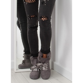 Caçadores de botas de neve cinza GF-179 cinza 2