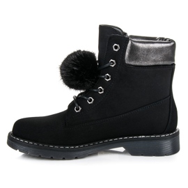 Bestelle Caçadores com um pompom destacável preto 1