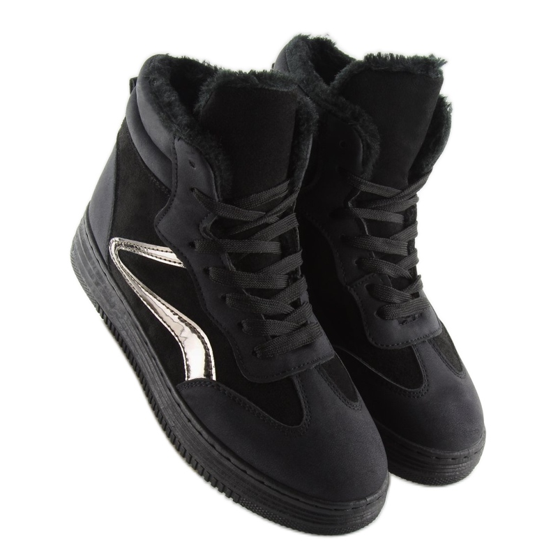 Tênis com isolamento preto BOK-1103 preto 2 Tênis com isolamento preto BOK-1103 preto 2