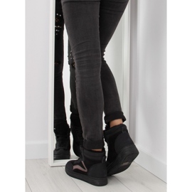 Tênis com isolamento preto BOK-1103 preto 1 Tênis com isolamento preto BOK-1103 preto 1