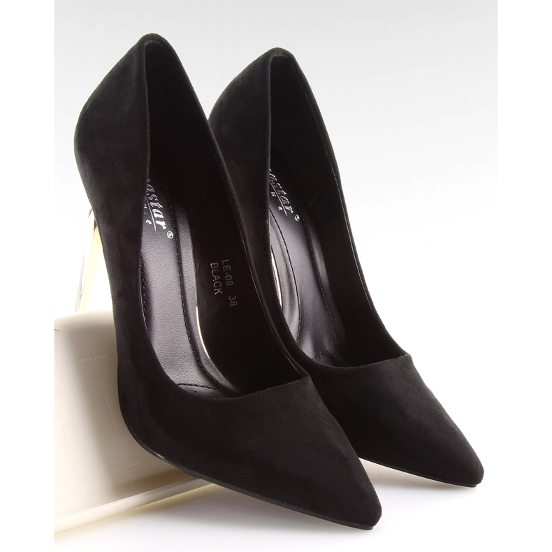 Salto de camurça LE-08 em ouro preto 1