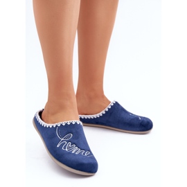 Chinelos femininos Inblu Home GF000026 azul marinho 2