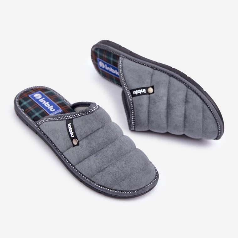 Inblu Calçado Masculino Confortável para Casa Cinza 2