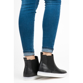 Mckeylor Tênis com estampa de cobra preto 1 Mckeylor Tênis com estampa de cobra preto 1