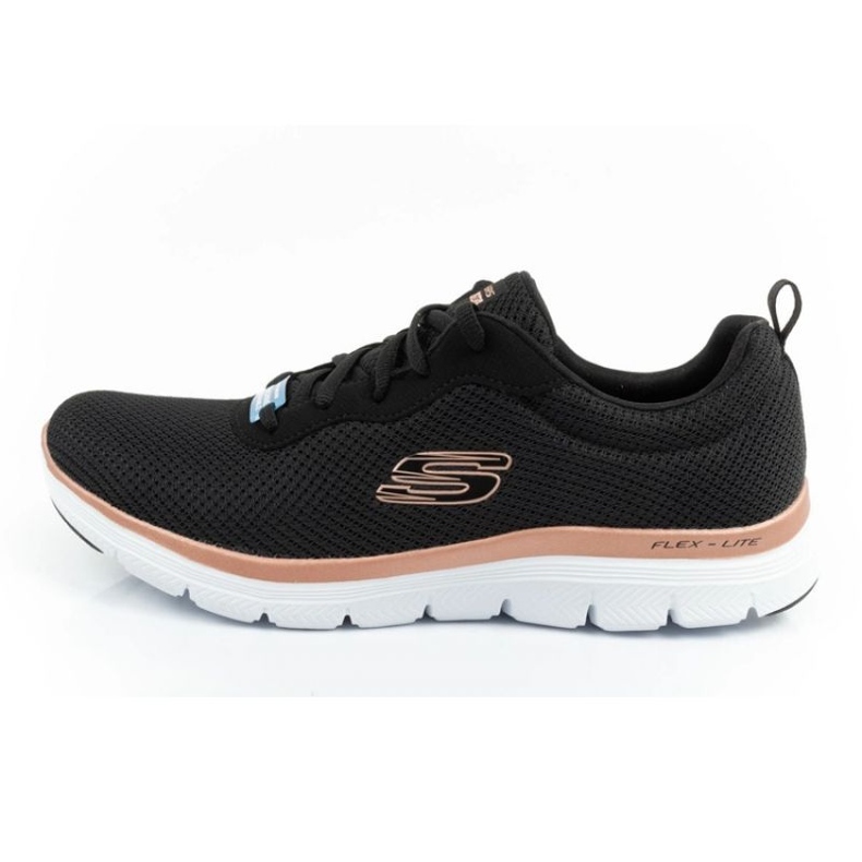 Sapatos Skechers Flex Appeal 4.0 Brillant View 149303/BKRG preto 1 Sapatos Skechers Flex Appeal 4.0 Brillant View 149303/BKRG preto 1