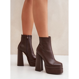 Step in style Botas Modelo Selahra JA-26 Chocolate – Entre com estilo castanho 1
