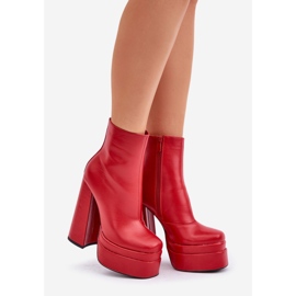 Step in style Botas Modelo Selahra JA-26 Vermelhas – Entre com estilo vermelho 1