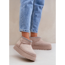 Step in style Botas de neve Modelo Heslania HY877-39 Bege Claro - Entre com estilo 1 Step in style Botas de neve Modelo Heslania HY877-39 Bege Claro - Entre com estilo 1