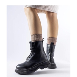 Sapatos de trabalho pretos com sola Borsano - Solea maciça 1