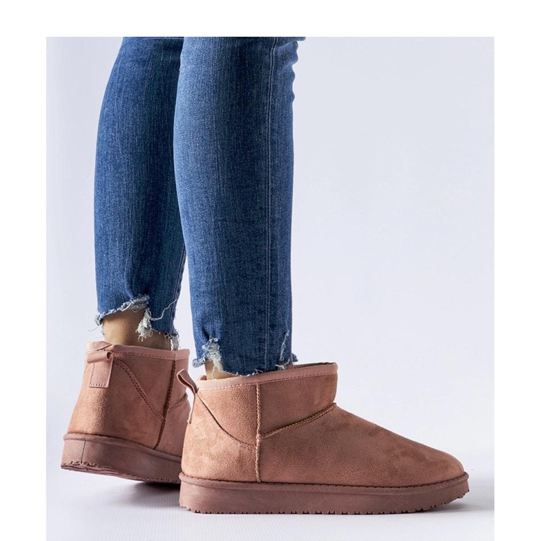 Pink Guglielma - Botas curtas de neve com isolamento Solea rosa 1