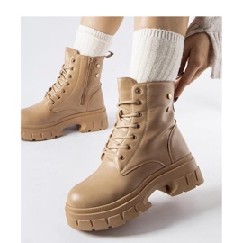 Sapatos de trabalho bege com sola mais grossa, Melicucca - Solea 1