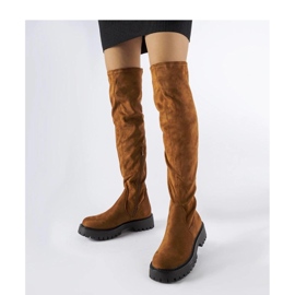 Botas castanhas compridas com sola maciça Kossuth - Solea castanho 1