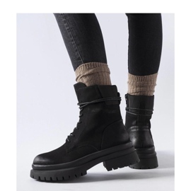 Botas pretas com biqueira gasta, Vadnais - Solea preto 1