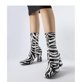 Botins imitação de zebra Upland - Solea preto 1