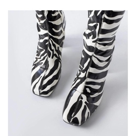 Botins imitação de zebra Upland - Solea preto 2