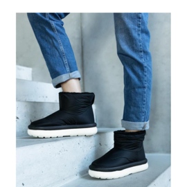 Botas pretas de neve quentes na plataforma Cores - Solea preto 1