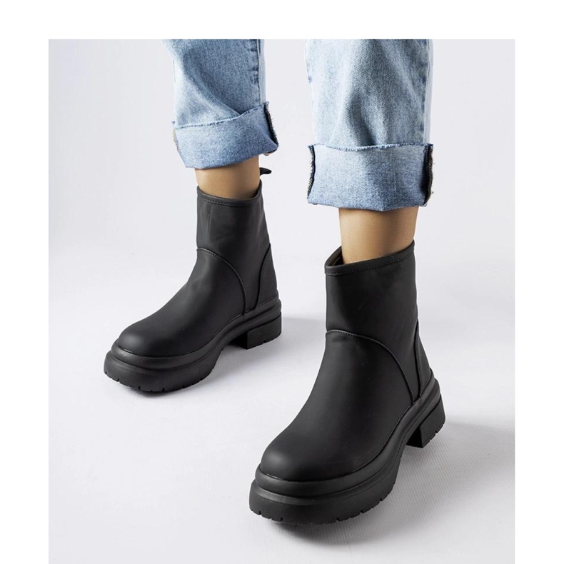 Botas com isolamento de borracha preta da Clotilde - Solea preto 1