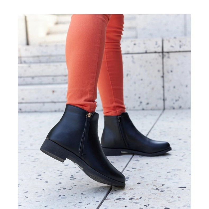 Botas rasas isoladas pretas da Paien - Solea preto 2