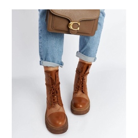 Botas transparentes marrons marrom 1