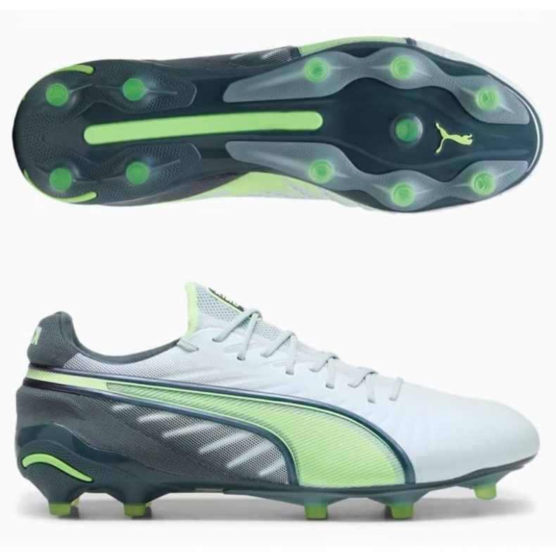 Chuteiras Puma King Ultimate FG/AG 107809 03 branco 1