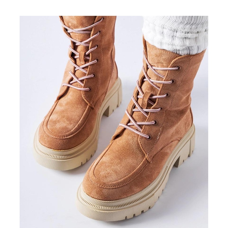 Botas com sola Riel enorme vermelho 1