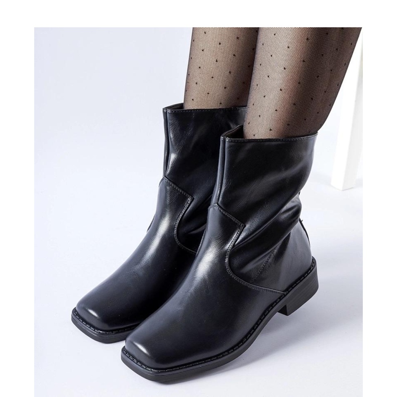 Botas pretas com biqueira retangular com isolamento Bel - Solea preto 1