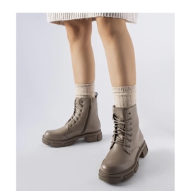 Botas de trabalho com isolamento cinza e marrom Cunningham - Solea 1