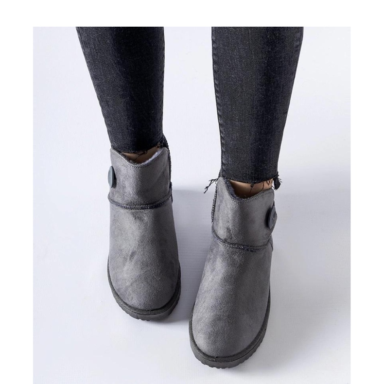 Botas de neve com isolamento curto cinza da Snyder - Solea 1