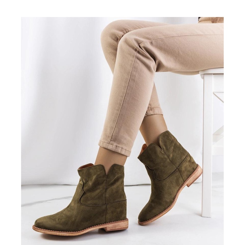 Botins verdes com cunha interna da Zoki - Solea 1