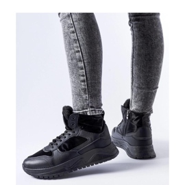 Tênis alto com isolamento preto por Malles - Solea 1