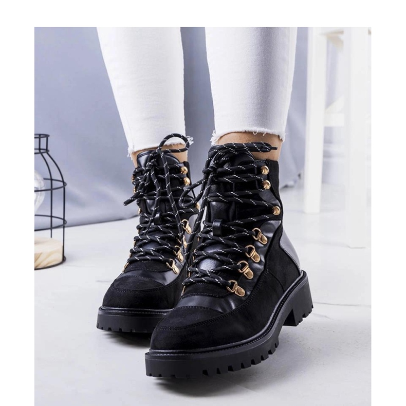 Botas de trabalho isoladas pretas, Leneo - Solea preto 1