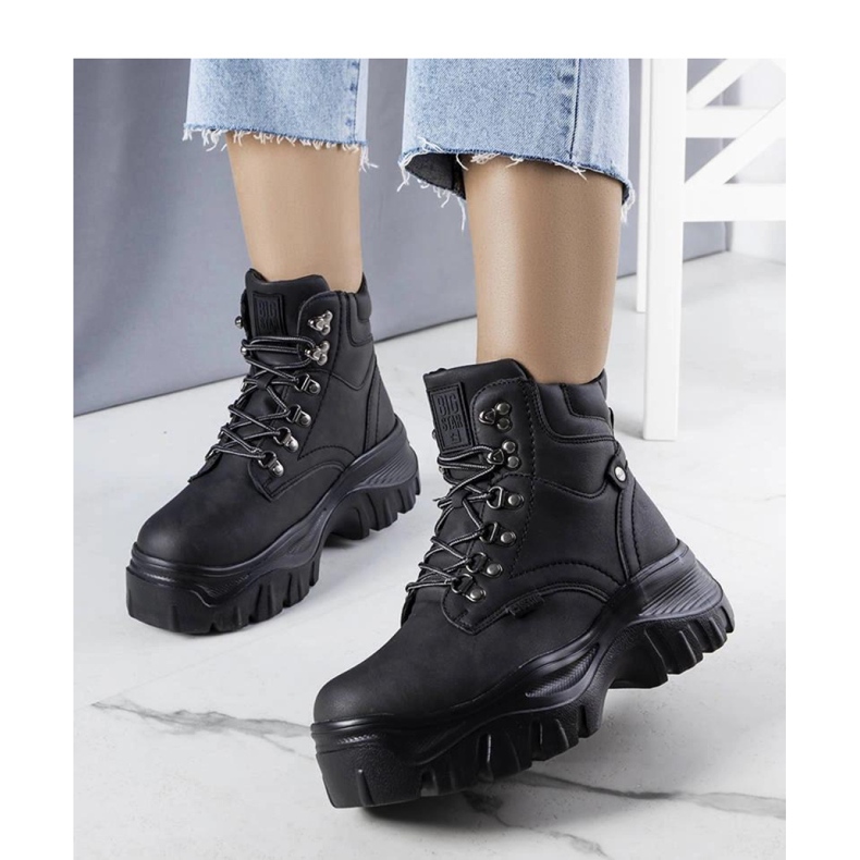 Botas pretas Big Star KK274368 preto 1