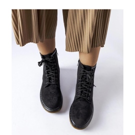 Trabalhadores negros de camurça ecológica preto 1