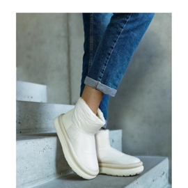 Botas de neve bege com plataforma quente 1