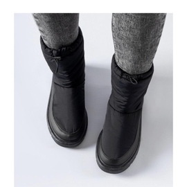 Botas de neve quentes pretas preto 1